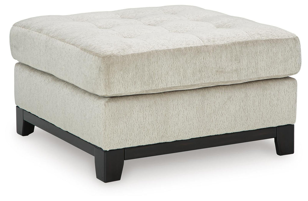 Maxon Place Oversized Accent Ottoman (Blue)