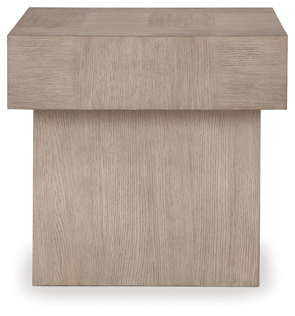 Jorlaina End Table (Brown/Beige)