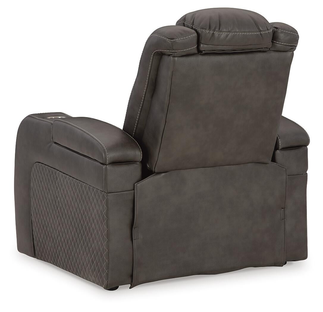 Fyne-Dyme Power Recliner (Black/Gray)