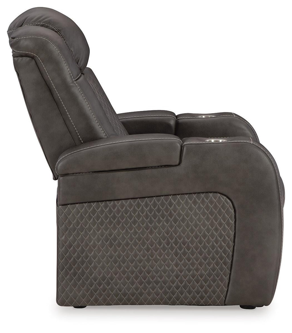 Fyne-Dyme Power Recliner (Black/Gray)