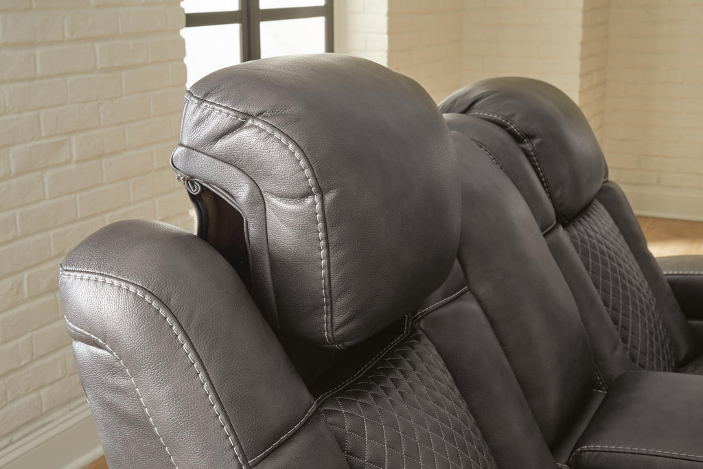 Fyne-Dyme Power Recliner (Black/Gray)