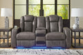 Fyne-Dyme Power Reclining Loveseat with Console