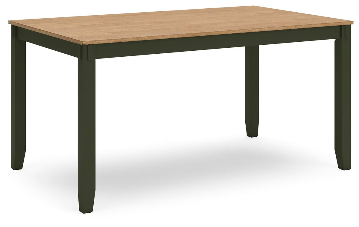Gesthaven Dining Table with 4 Chairs and Bench