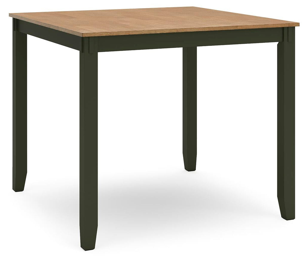 Gesthaven Counter Height Dining Table and 4 Barstools