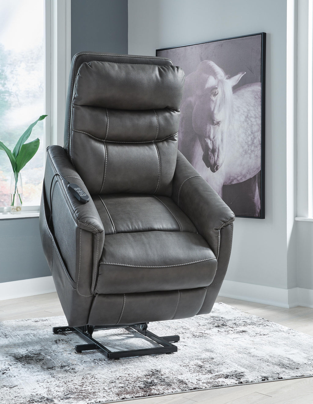 Strawbill Power Lift Recliner (Blue)