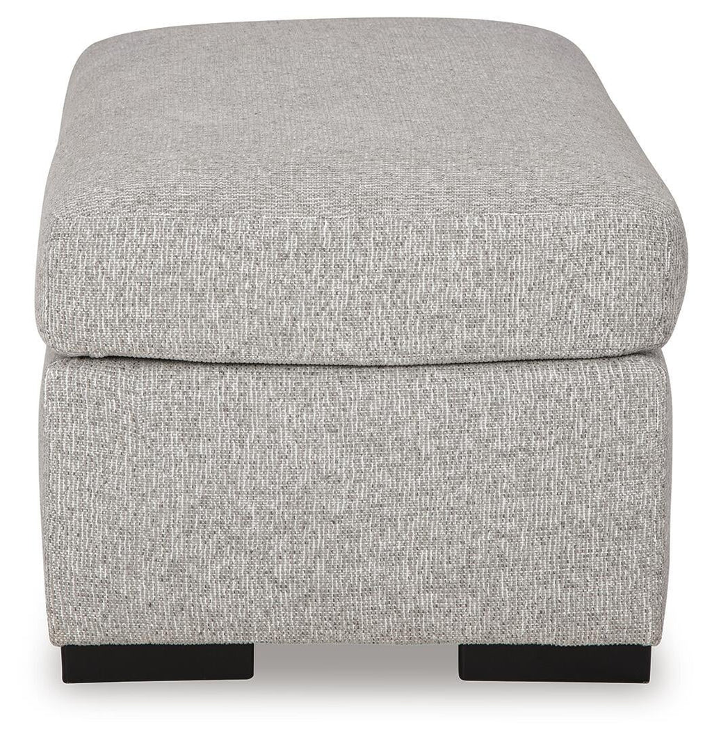 Evansley Ottoman (Black/Gray)
