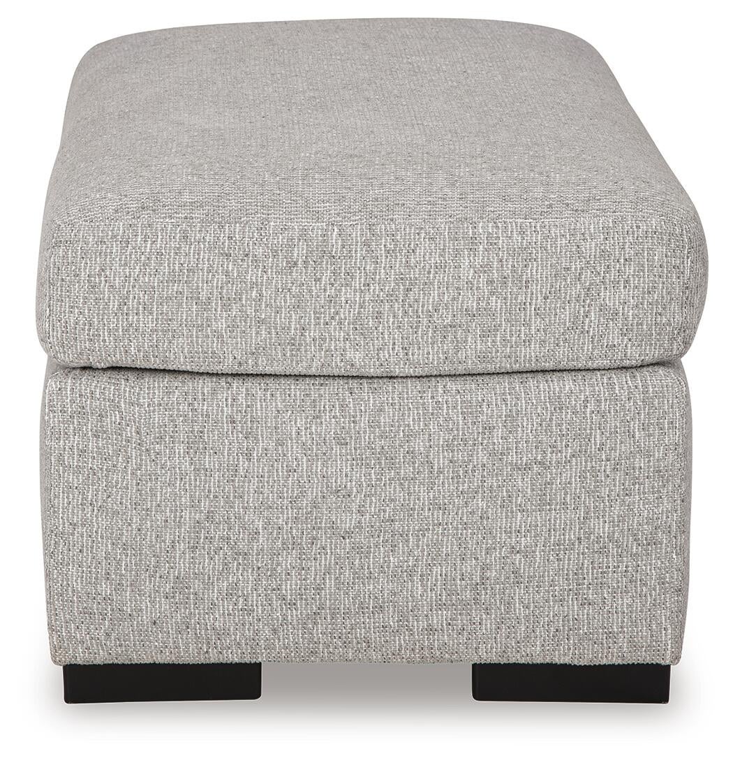 Evansley Ottoman (Black/Gray)