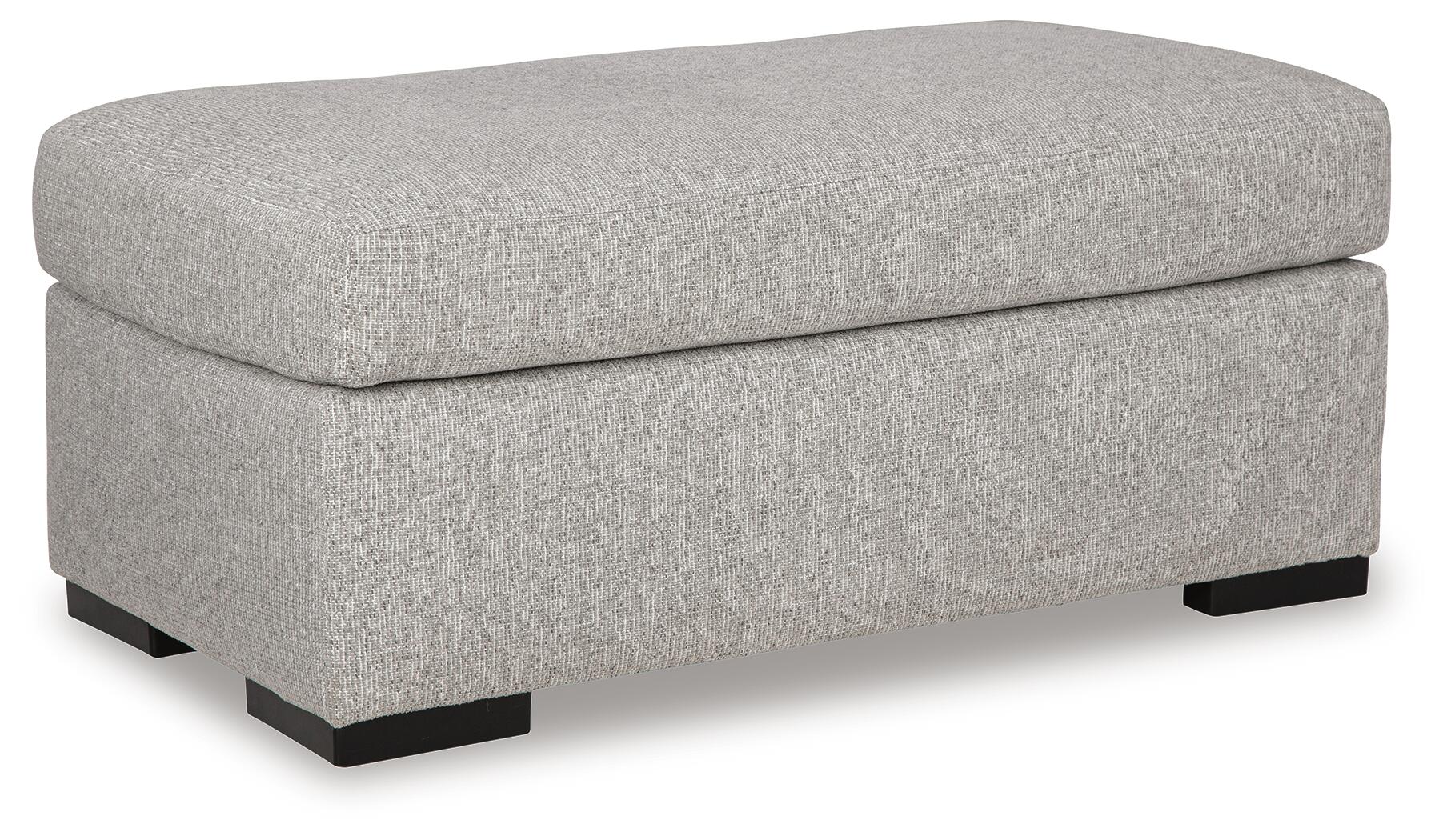 Evansley Ottoman (Black/Gray)