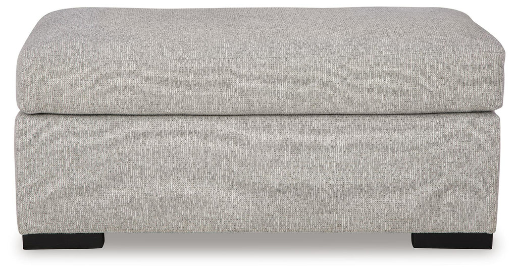 Evansley Ottoman (Black/Gray)