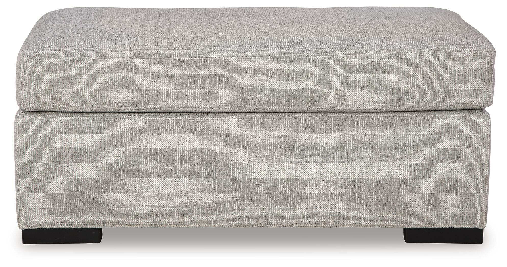 Evansley Ottoman (Black/Gray)