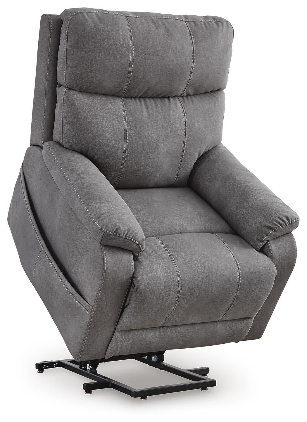 Next-Gen Durapella Power Lift Recliner (Black/Gray)