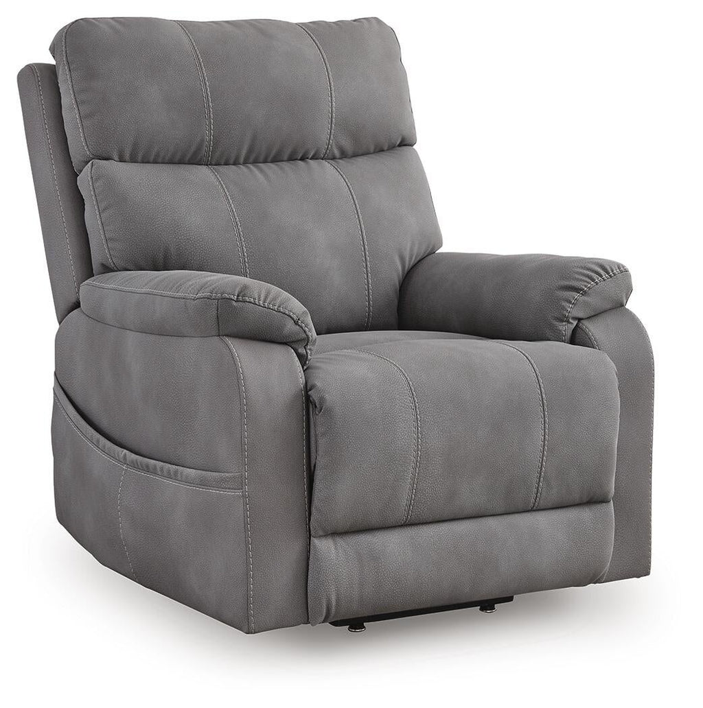 Next-Gen Durapella Power Lift Recliner (Black/Gray)
