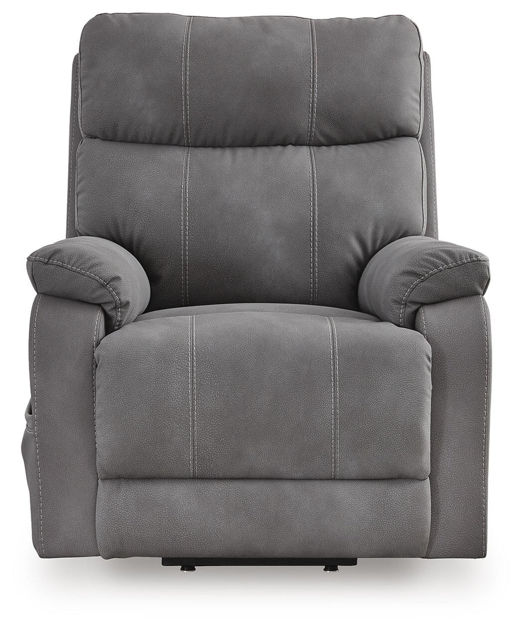 Next-Gen Durapella Power Lift Recliner (Black/Gray)