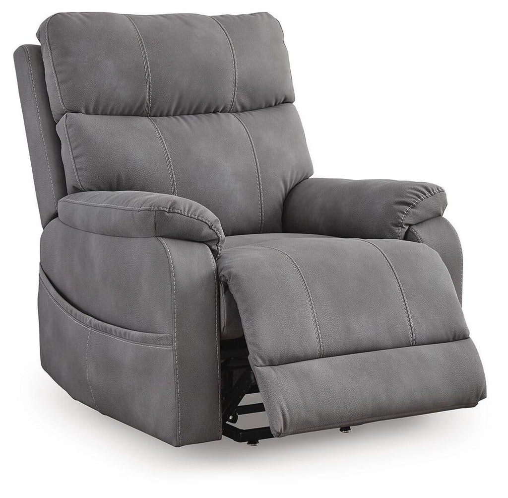 Next-Gen Durapella Power Lift Recliner (Black/Gray)