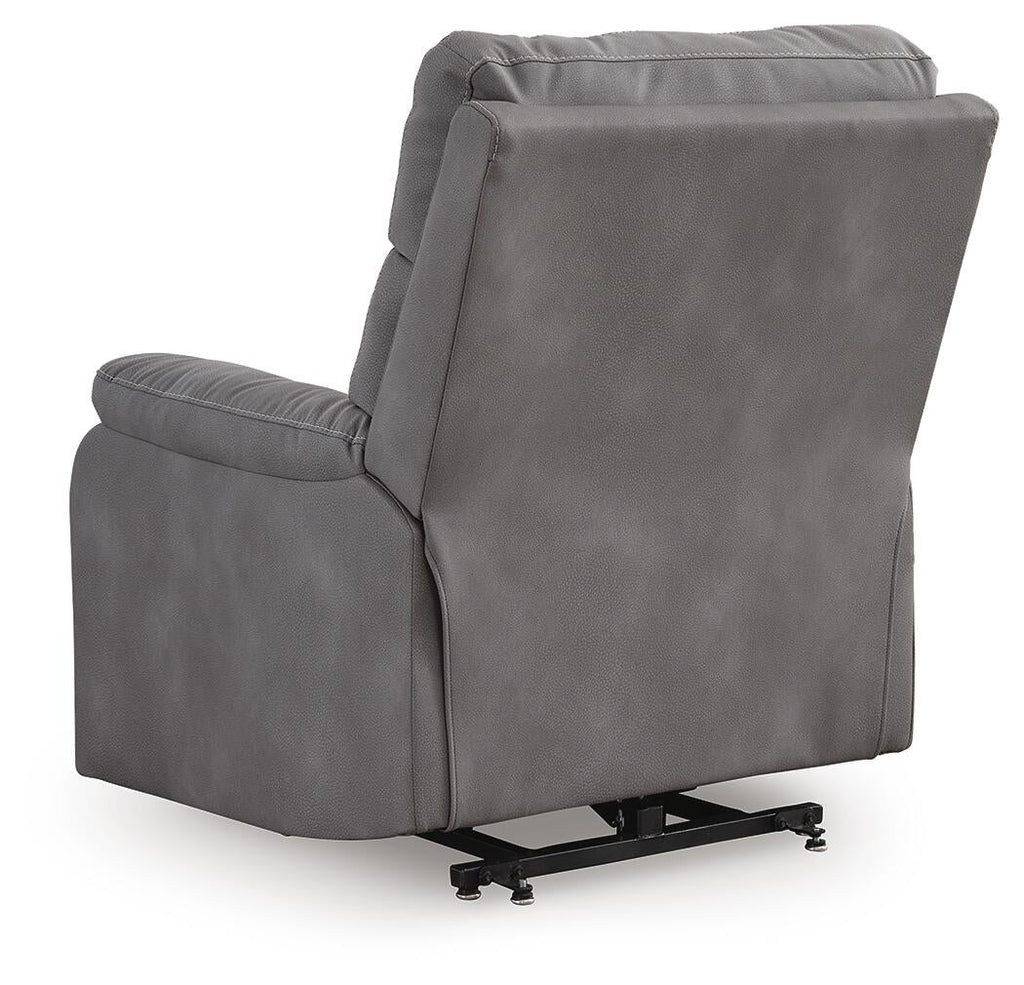 Next-Gen Durapella Power Lift Recliner (Black/Gray)