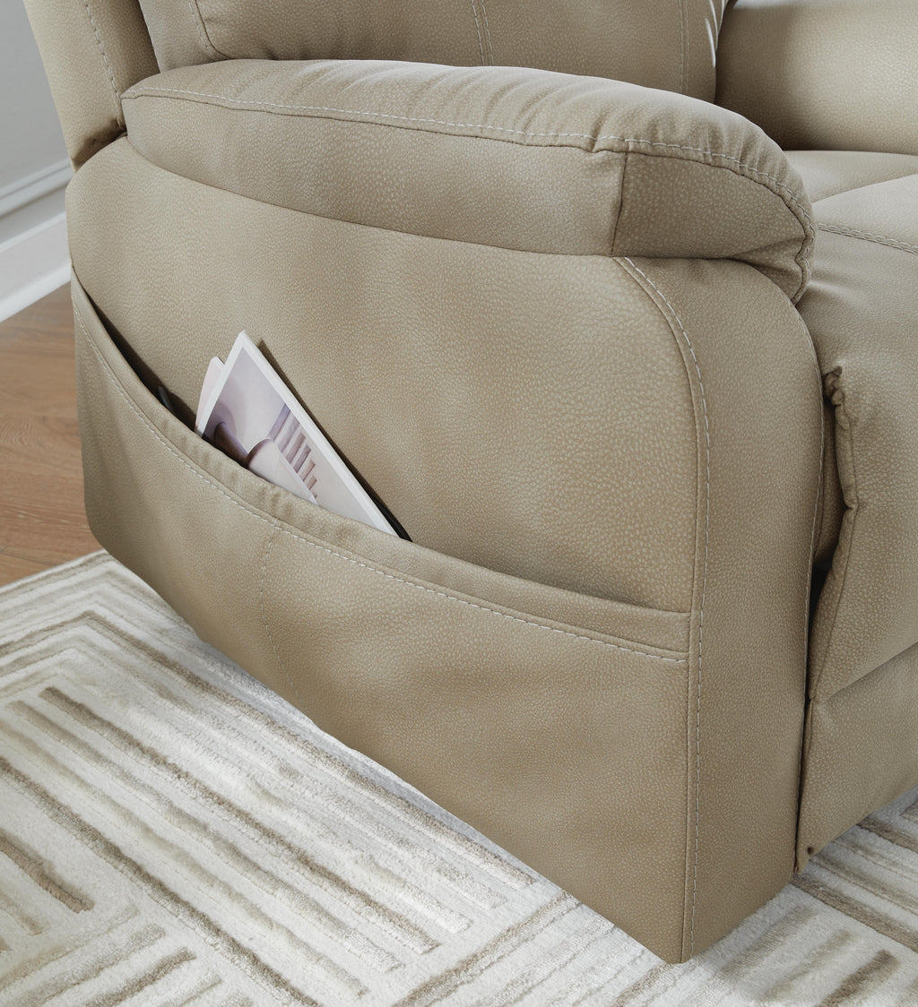 Next-Gen Durapella Power Lift Recliner (Black/Gray)