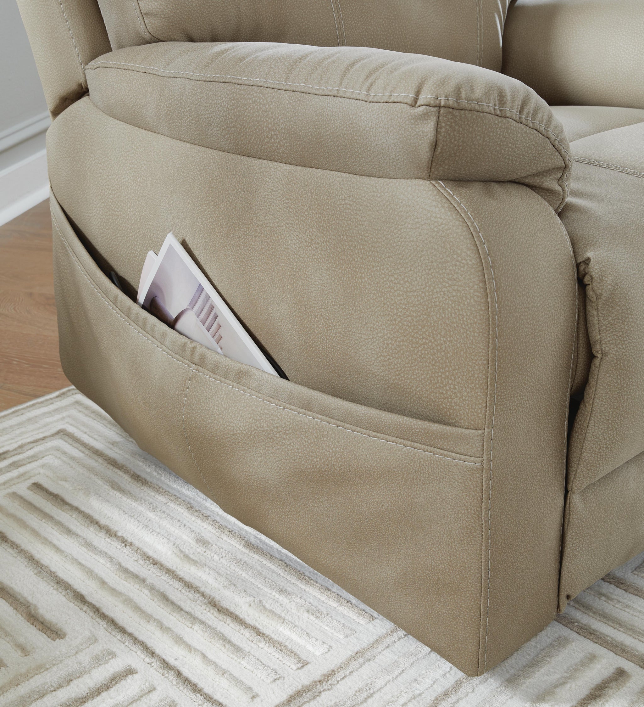Next-Gen Durapella Power Lift Recliner (Black/Gray)