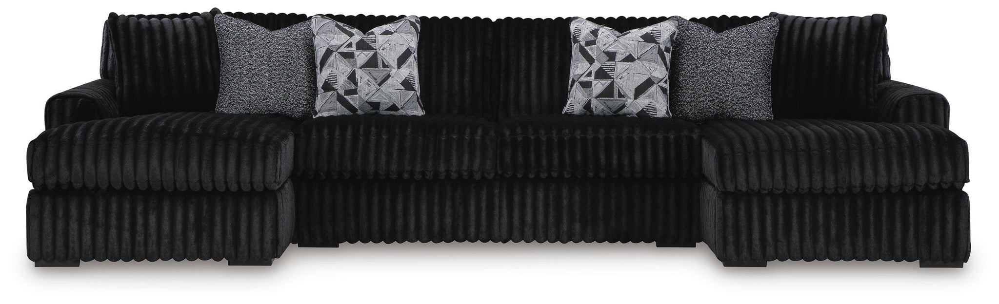 Midnight-Madness 3-Piece Sectional with Chaise