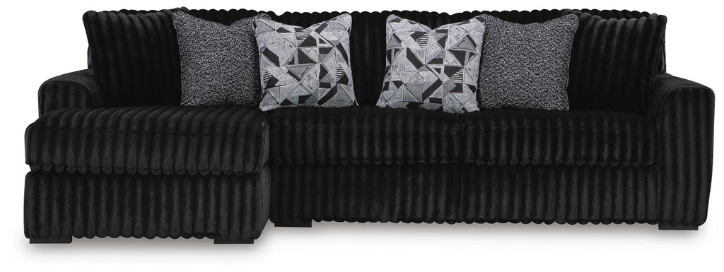 Midnight-Madness 2-Piece Sectional Sofa with Chaise
