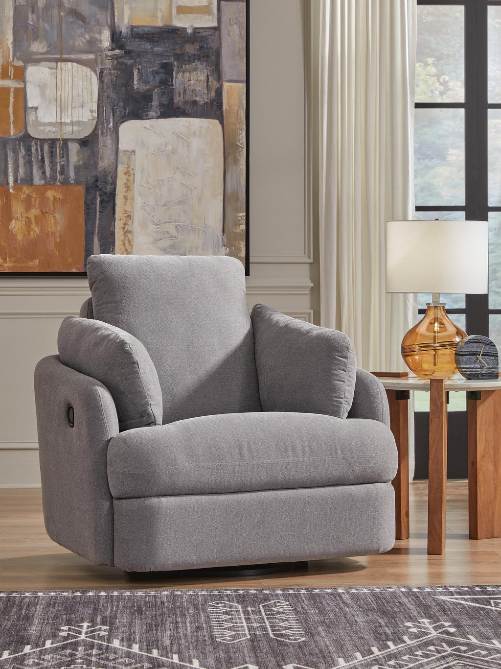 Modmax Swivel Glider Recliner (Orange)