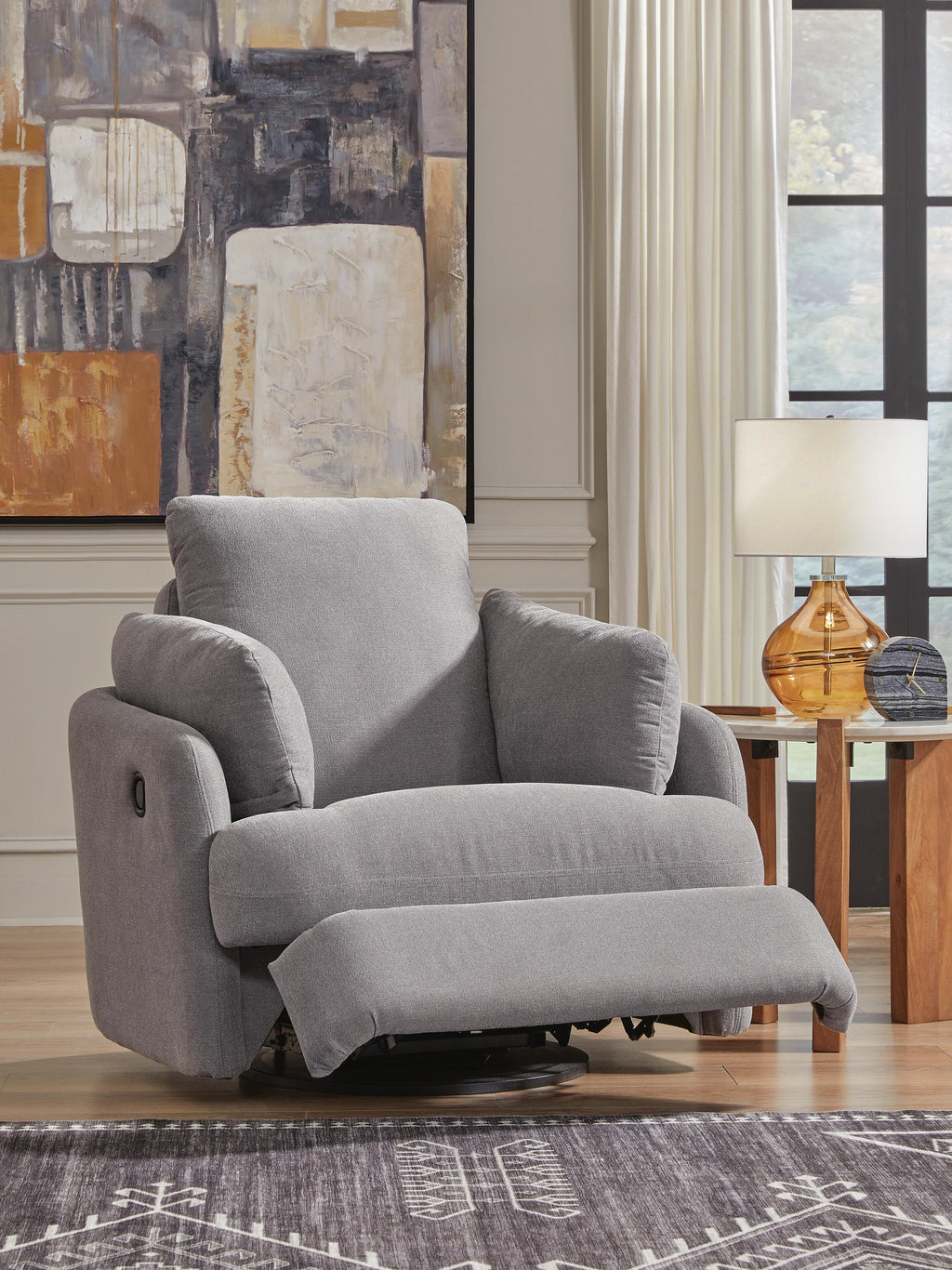 Modmax Swivel Glider Recliner (Orange)