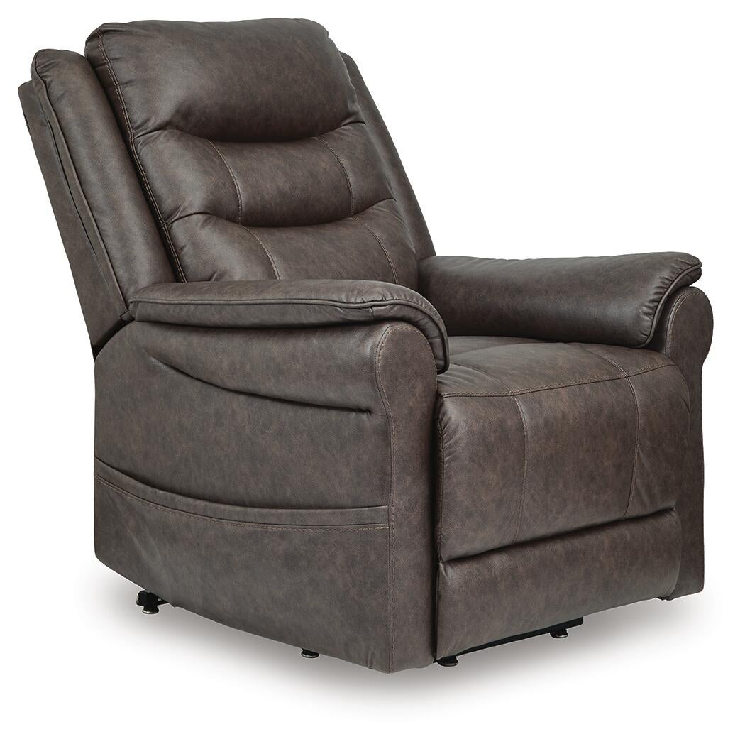 Oatman Power Lift Recliner (Black/Gray)
