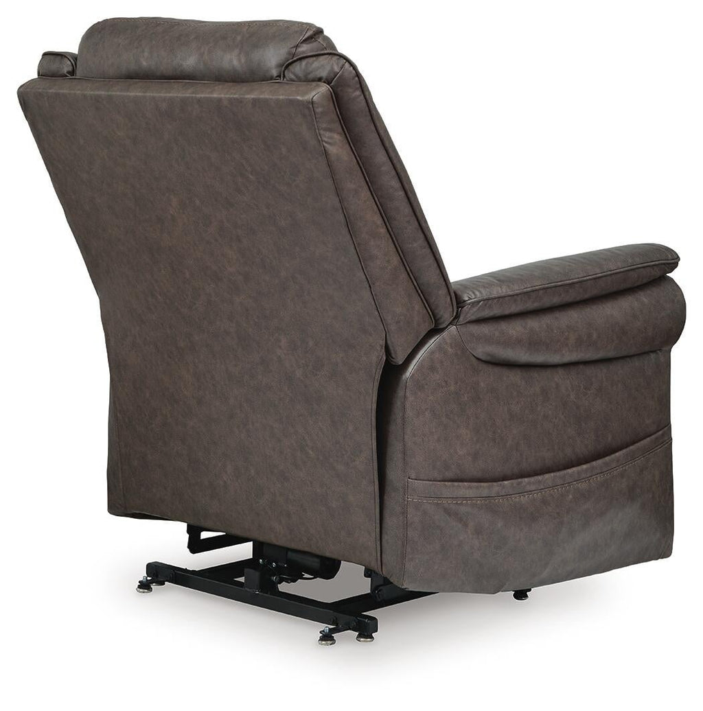 Oatman Power Lift Recliner (Black/Gray)