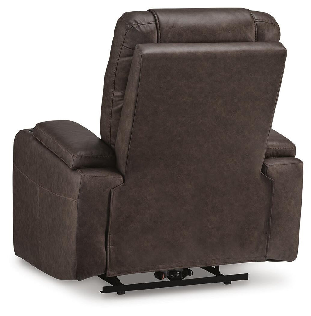 Schooner Rocks Power Recliner (Brown/Beige)