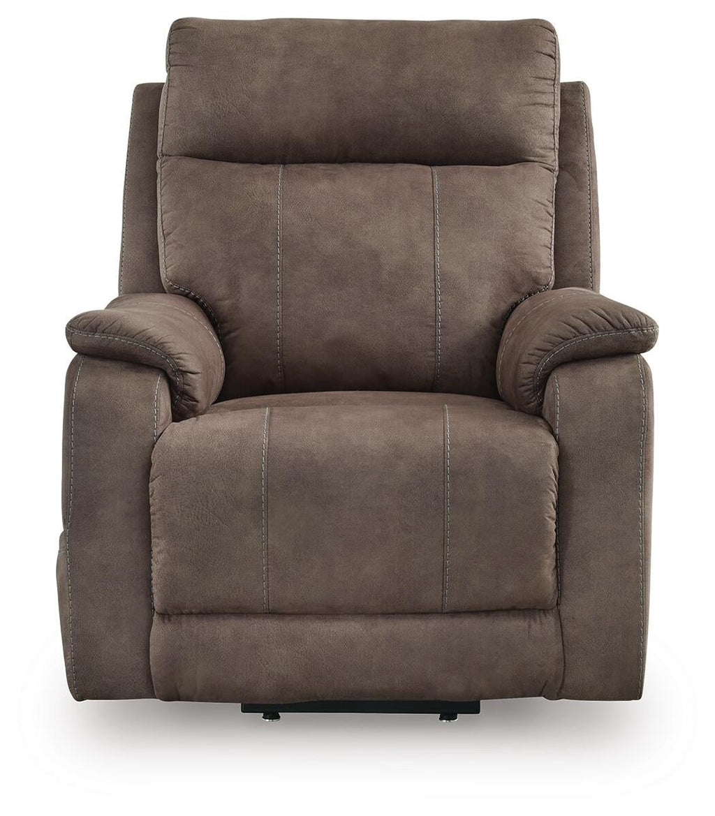 Crestmeade Power Lift Recliner (Brown/Beige)