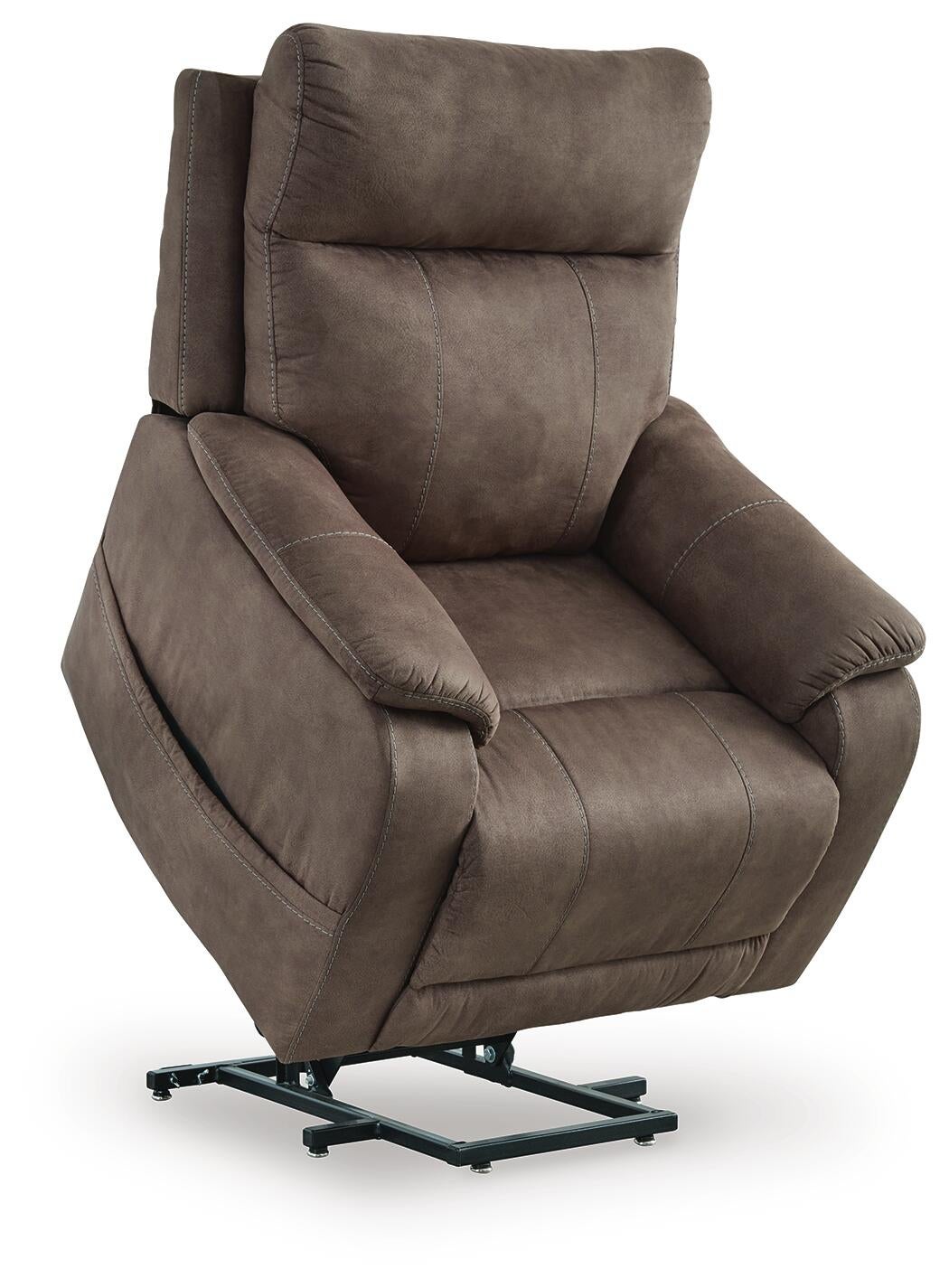 Crestmeade Power Lift Recliner (Brown/Beige)
