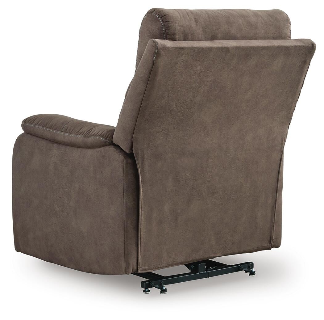 Crestmeade Power Lift Recliner (Brown/Beige)