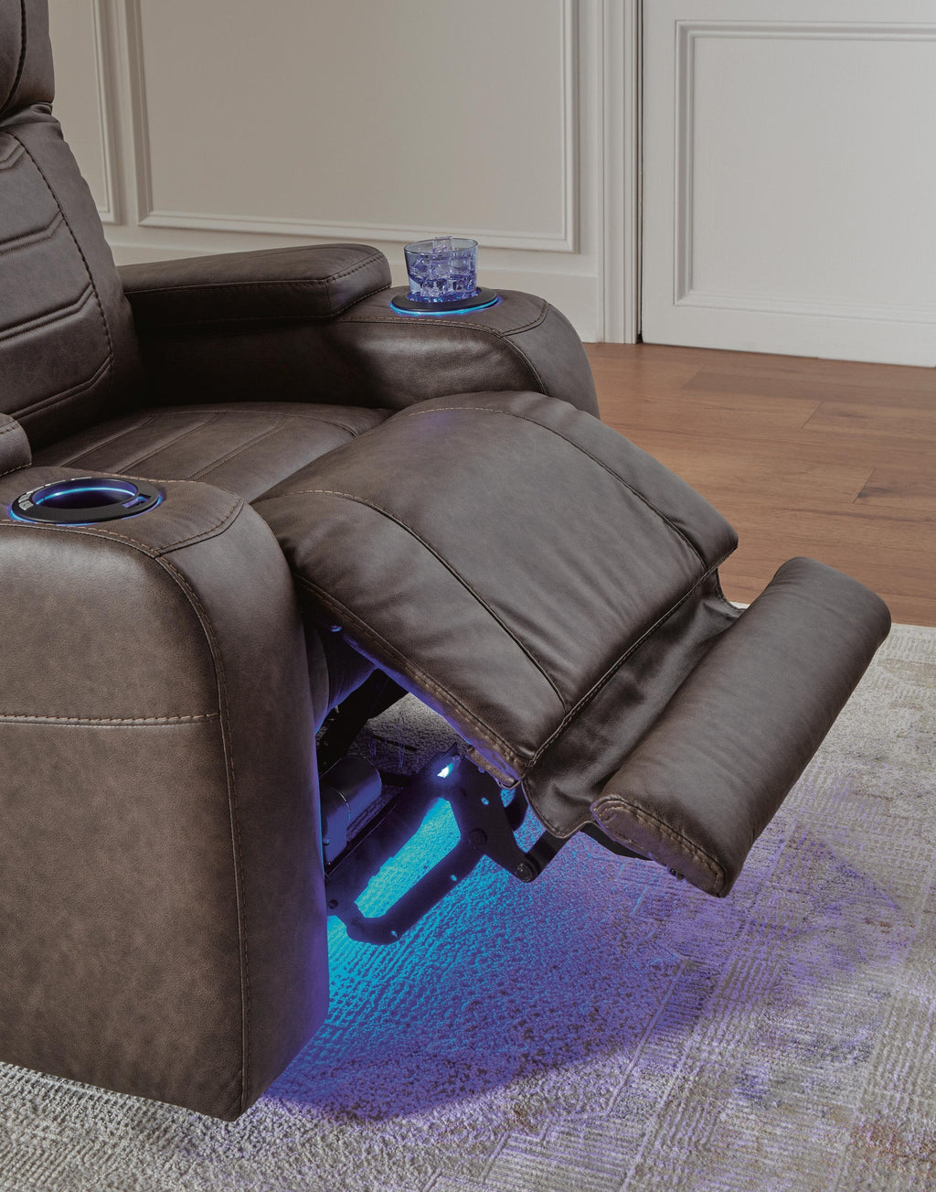 Schooner Rocks Power Recliner (Brown/Beige)