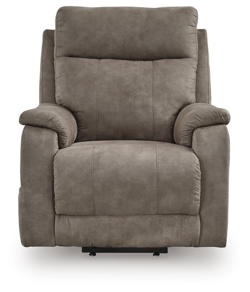 Crestmeade Power Lift Recliner (Brown/Beige)