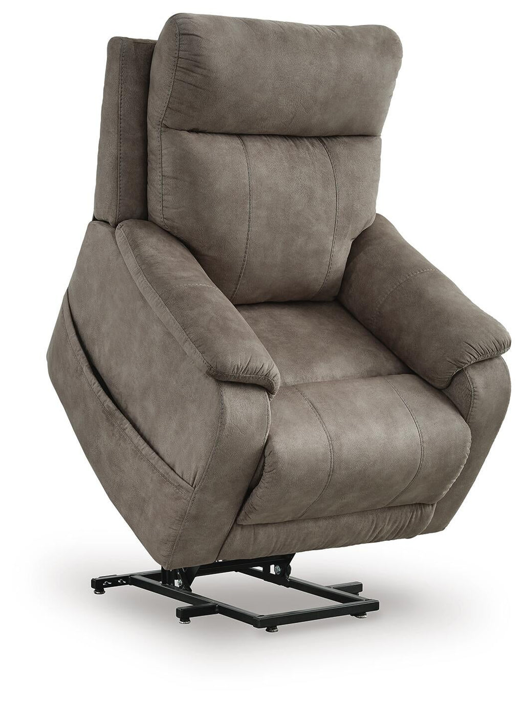 Crestmeade Power Lift Recliner (Brown/Beige)
