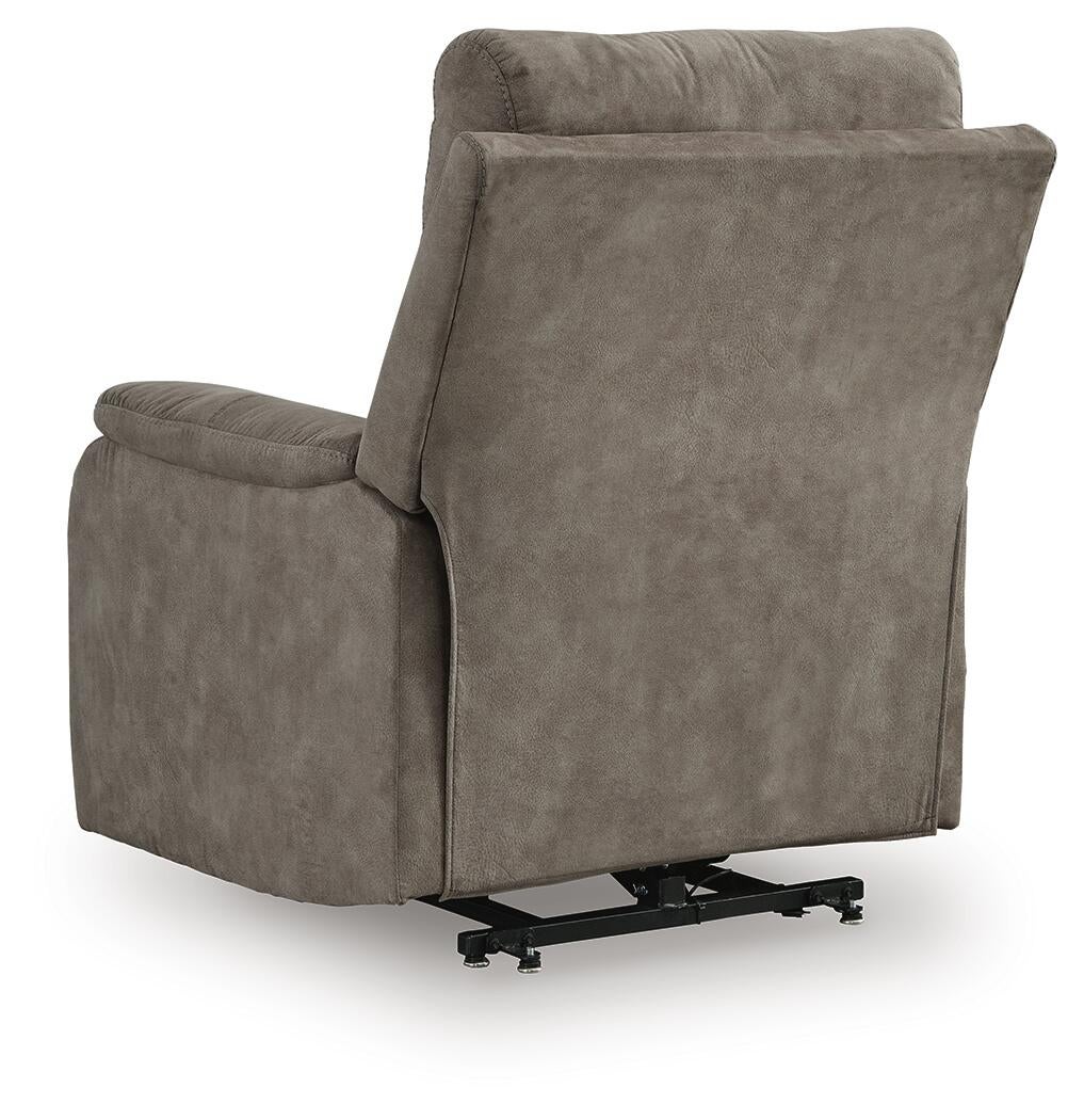 Crestmeade Power Lift Recliner (Brown/Beige)