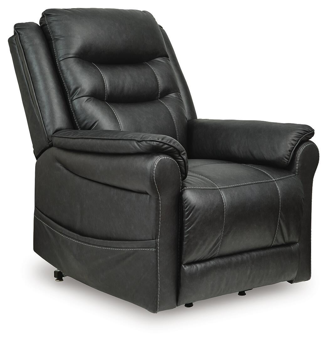Oatman Power Lift Recliner (Black/Gray)