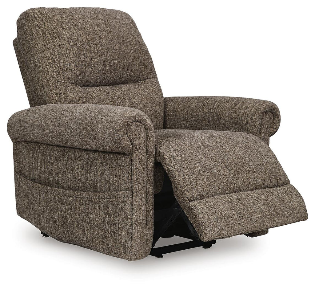 Aureta Power Lift Recliner (Brown/Beige)