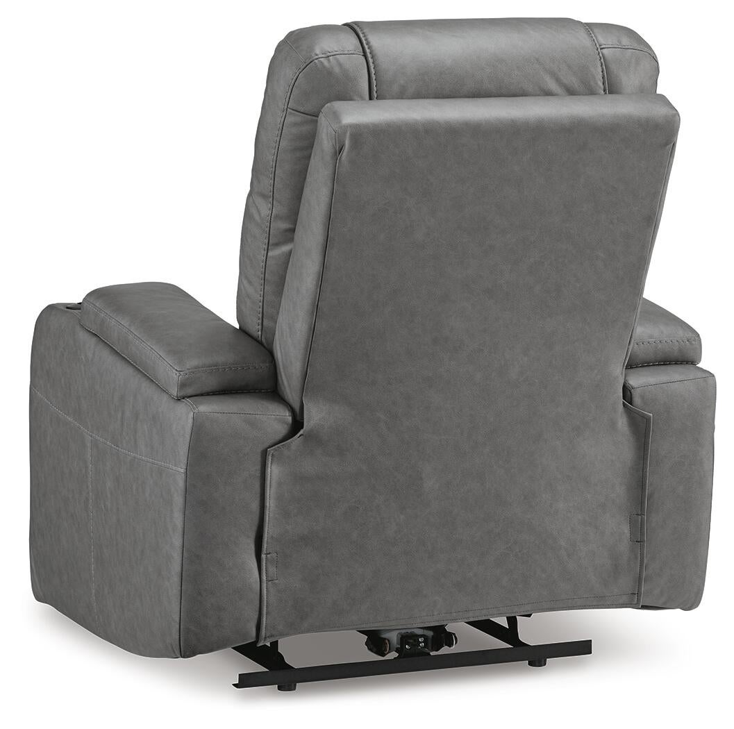 Schooner Rocks Power Recliner (Brown/Beige)