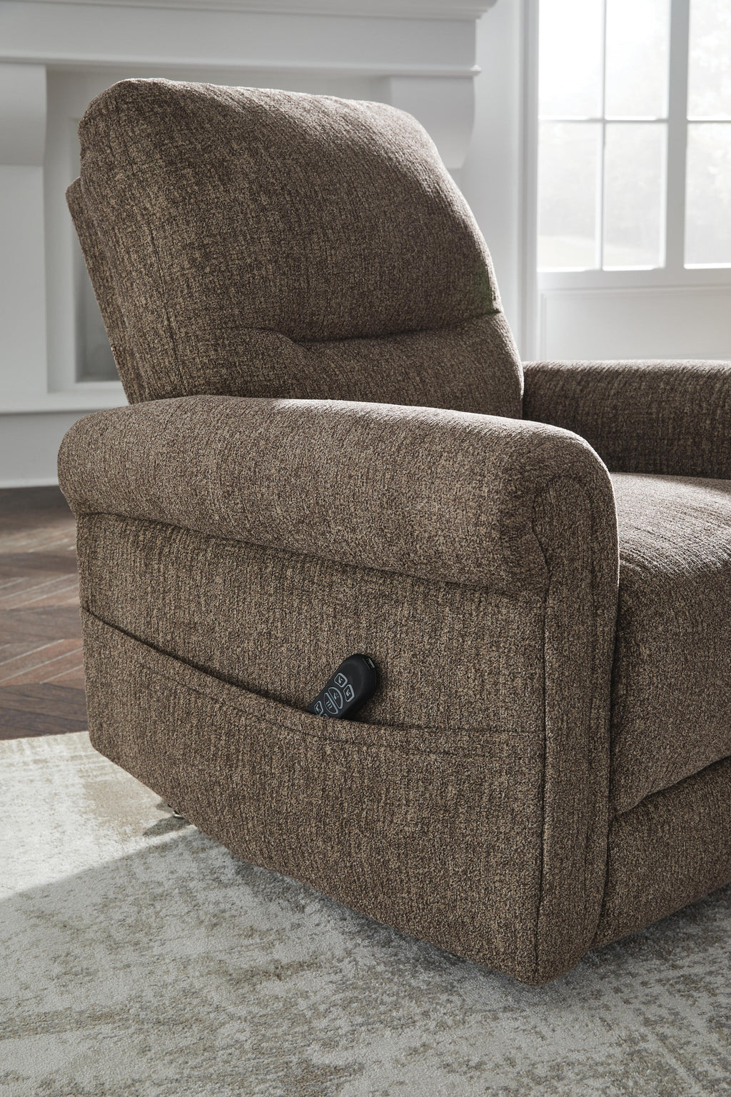 Aureta Power Lift Recliner (Brown/Beige)