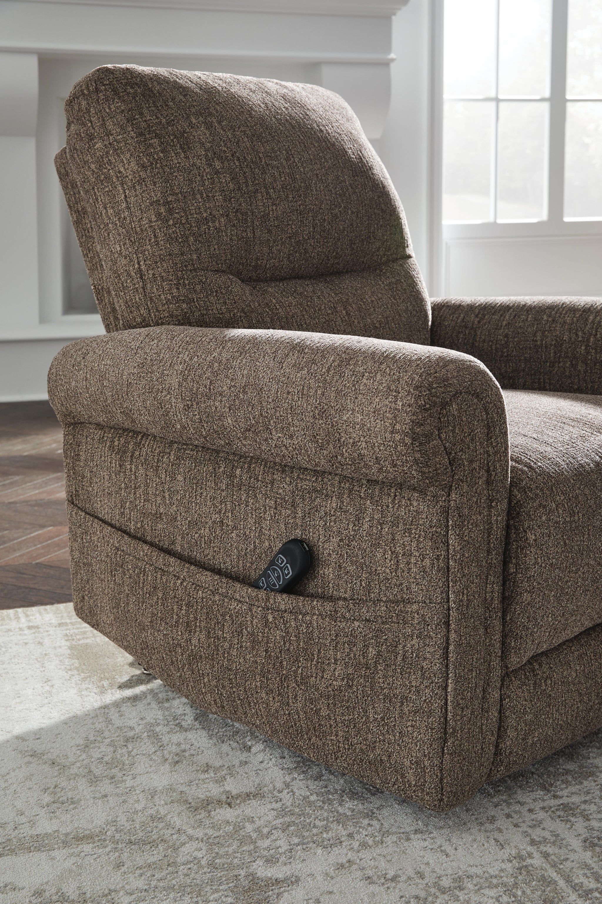 Aureta Power Lift Recliner (Brown/Beige)