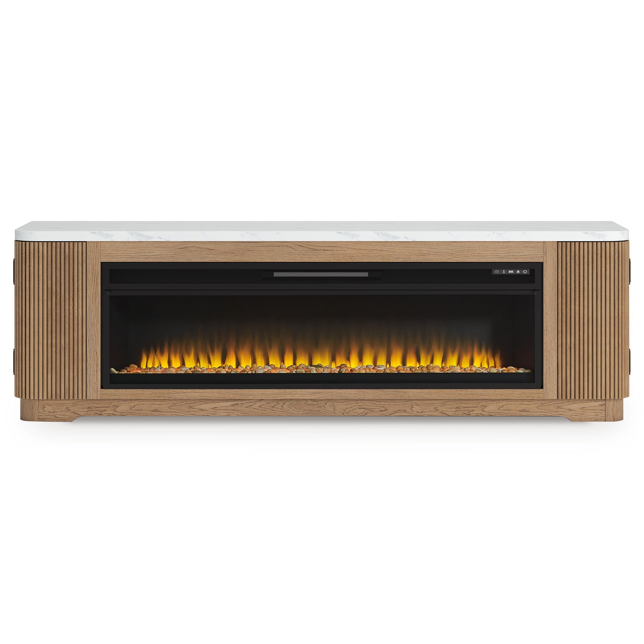 Camdill 80" TV Stand with Electric Fireplace