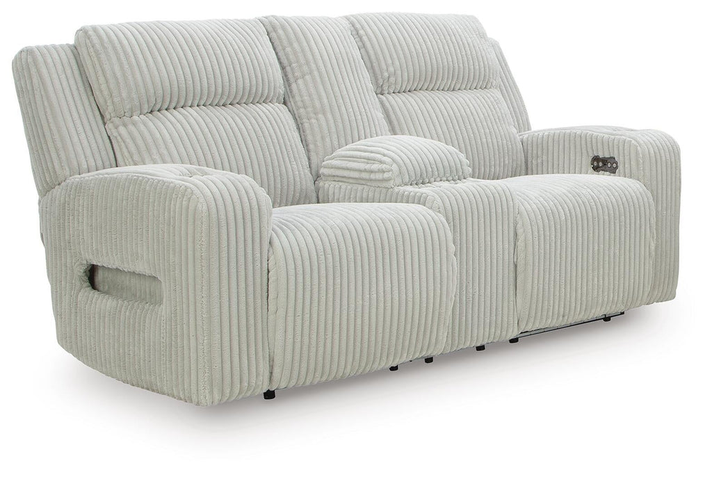 Belvarrow Power Reclining Loveseat with Console