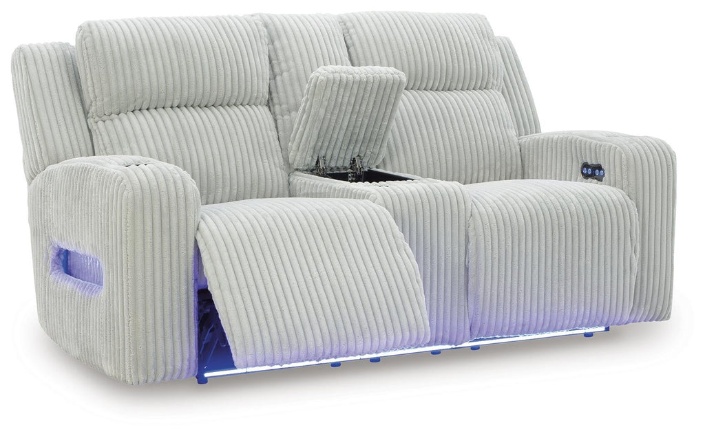 Belvarrow Power Reclining Loveseat with Console