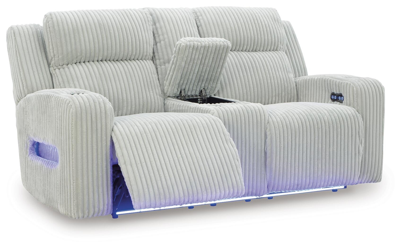 Belvarrow Power Reclining Loveseat with Console