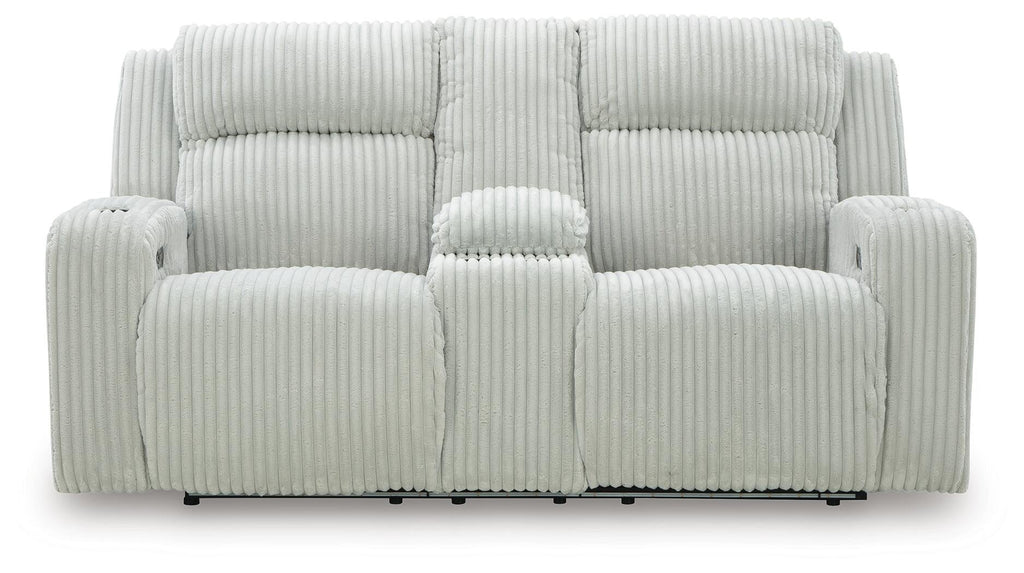 Belvarrow Power Reclining Loveseat with Console