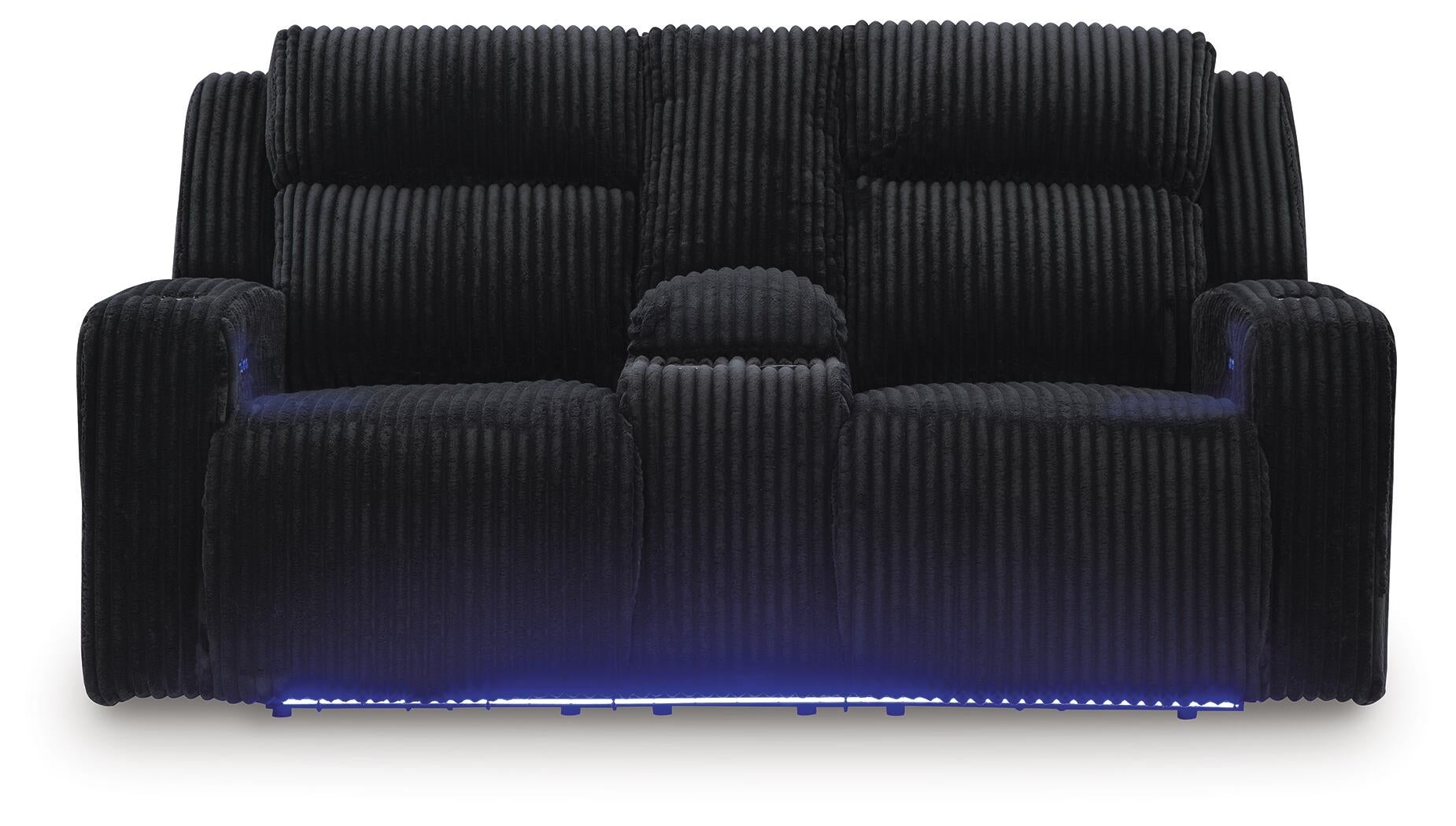 Belvarrow Power Reclining Loveseat with Console