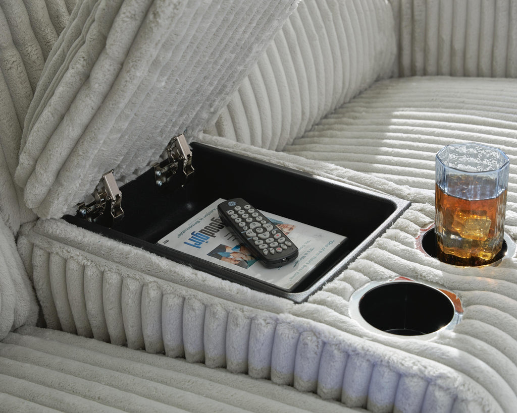Belvarrow Power Reclining Loveseat with Console