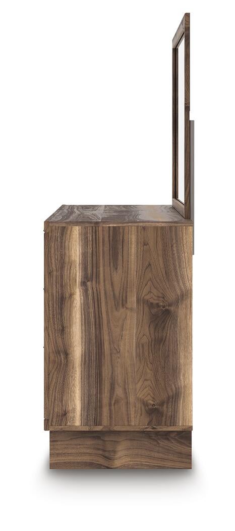 Chirason Dresser and Mirror (Brown/Beige)