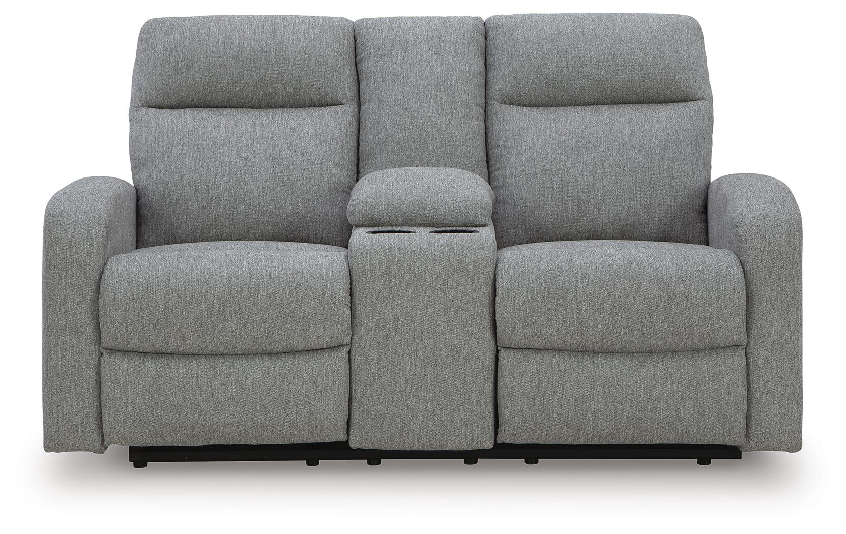 Gauntlet Reclining Loveseat with Console