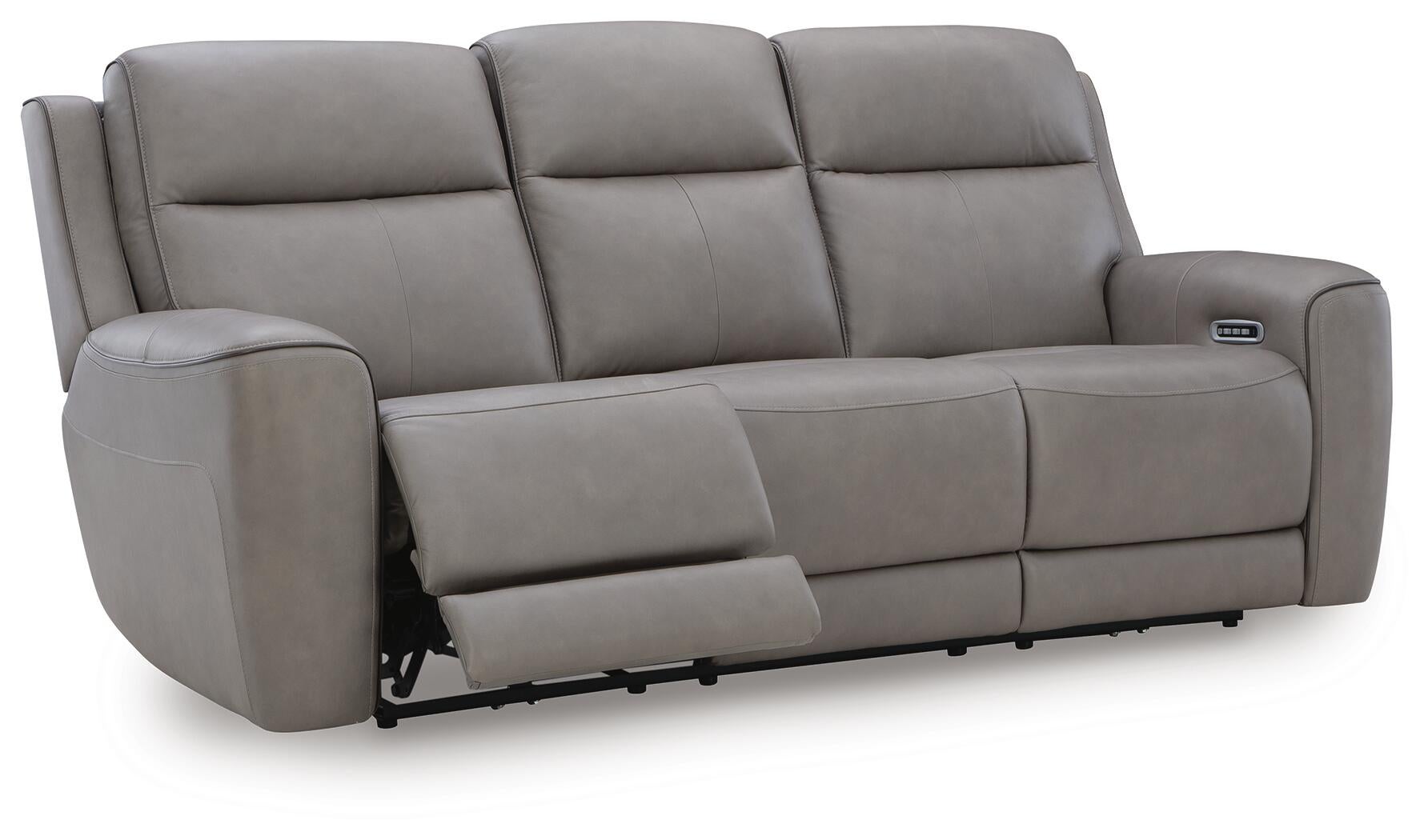 5Z-Comfort Power Reclining Sofa (Black/Gray)